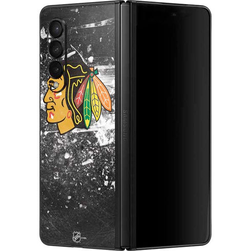 NHL Chicago Blackhawks Frozen Galaxy Z Fold3 5G Skin